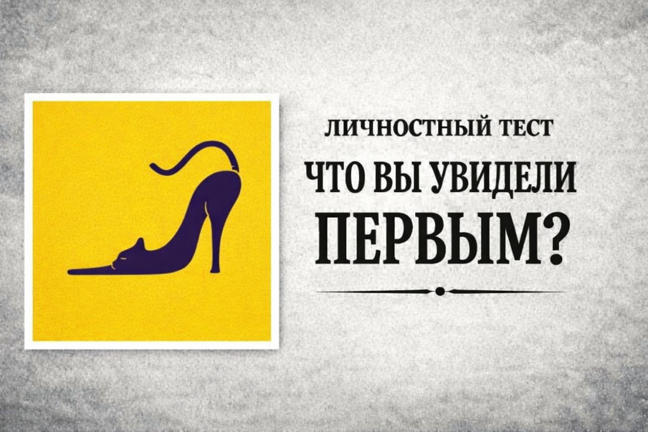 Что вы увидели первым - кошку или туфлю? Оптическая иллюзия покажет, что мужчины замечают в вас с первых минут