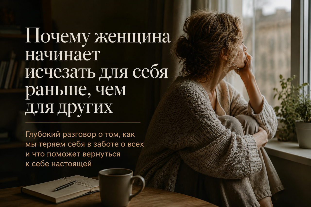 Почему женщина начинает исчезать для себя раньше, чем для других