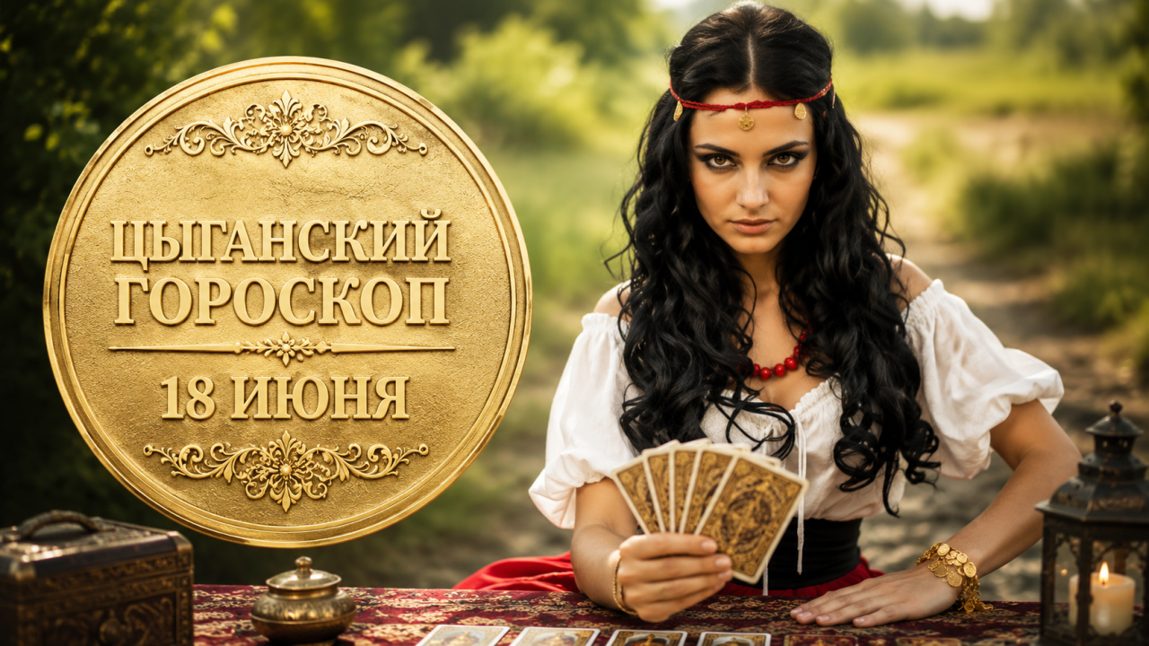 Цыганский гороскоп на 18 июня: Подкова найдёт счастливый шанс, а Монета услышит ценную подсказку