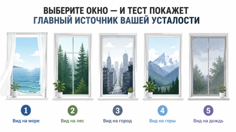 Выберите окно - и тест покажет главный источник вашей усталости