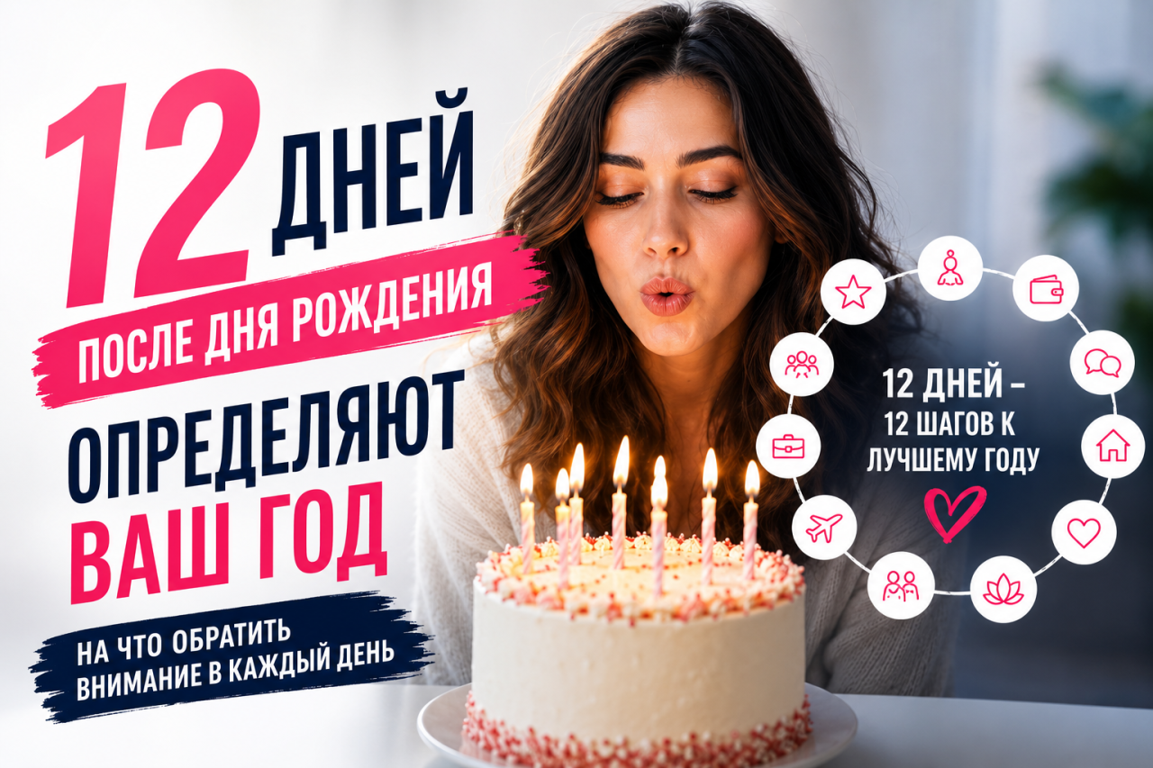 Первые 12 дней после дня рождения могут предсказать ваш год: астролог объяснила, что делать в каждый из них