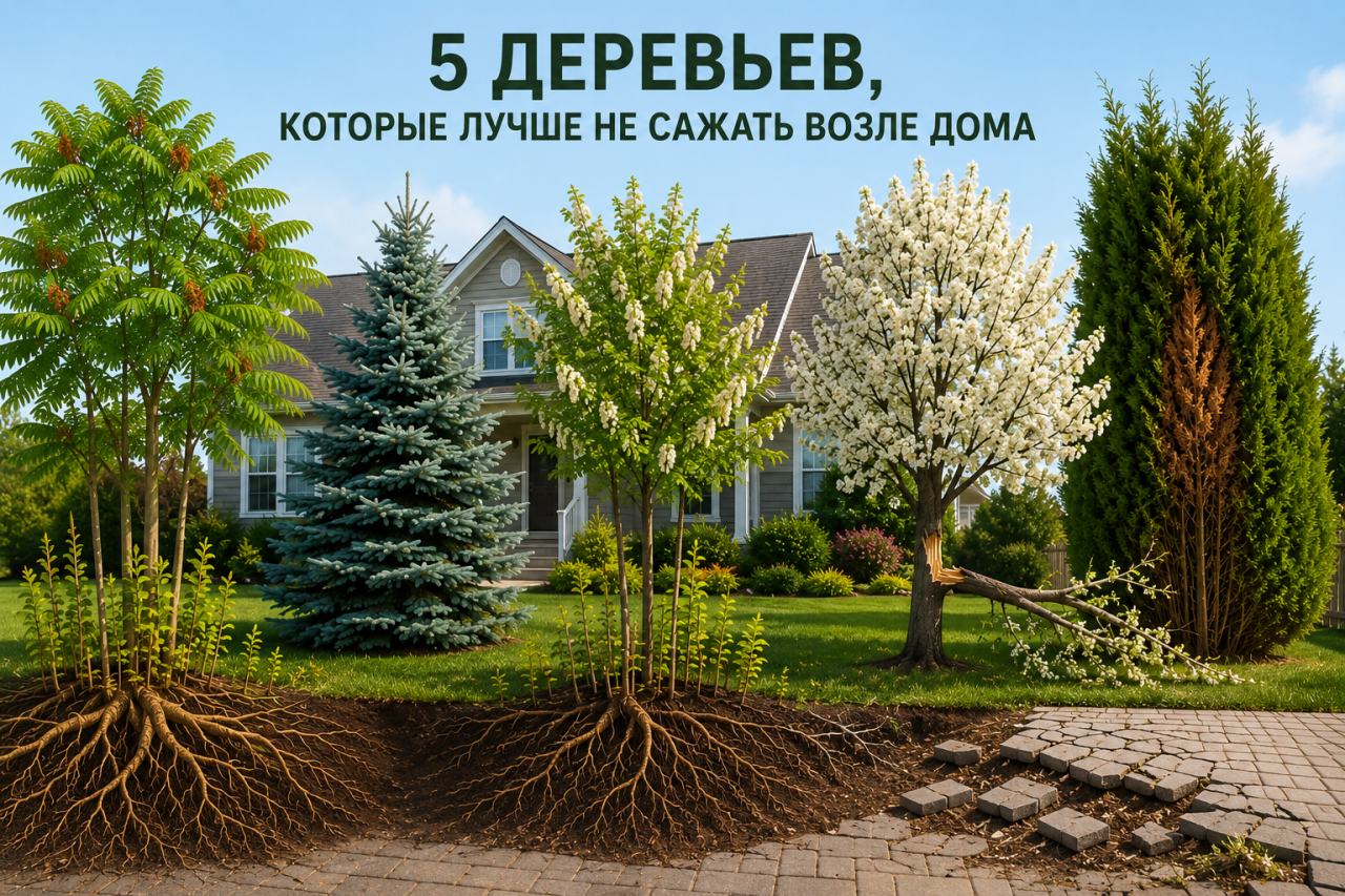 5 деревьев, которые специалисты не советуют сажать возле дома: проблем от них больше, чем пользы