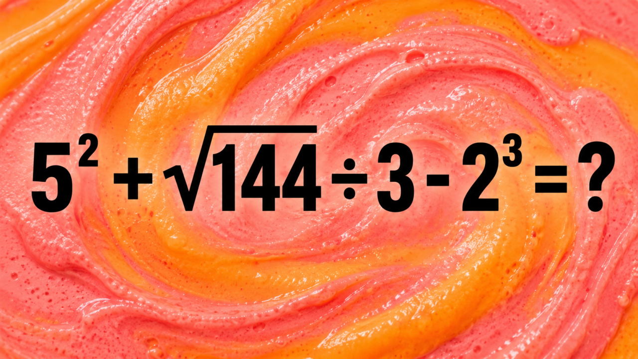 5² + √144 ÷ 3 - 2³ = ?: проверьте, как работает ваша голова в конце недели