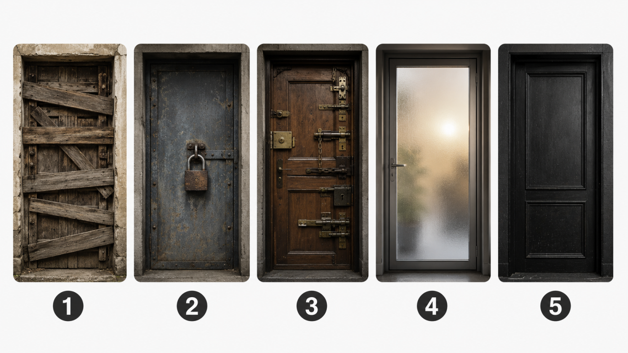 Выберите запертую дверь - и узнайте, какой страх блокирует ваше развитие: полезный тест на самопознание