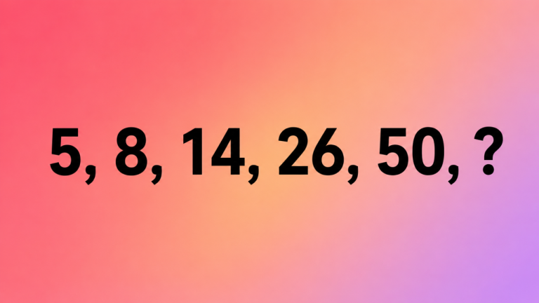 5, 8, 14, 26, 50, ?: задача на 20 секунд, которая уважает внимательных