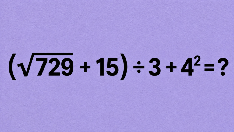 (√729 + 15) ÷ 3 + 4² = ?: простая задача, где у многих получаются разные ответы