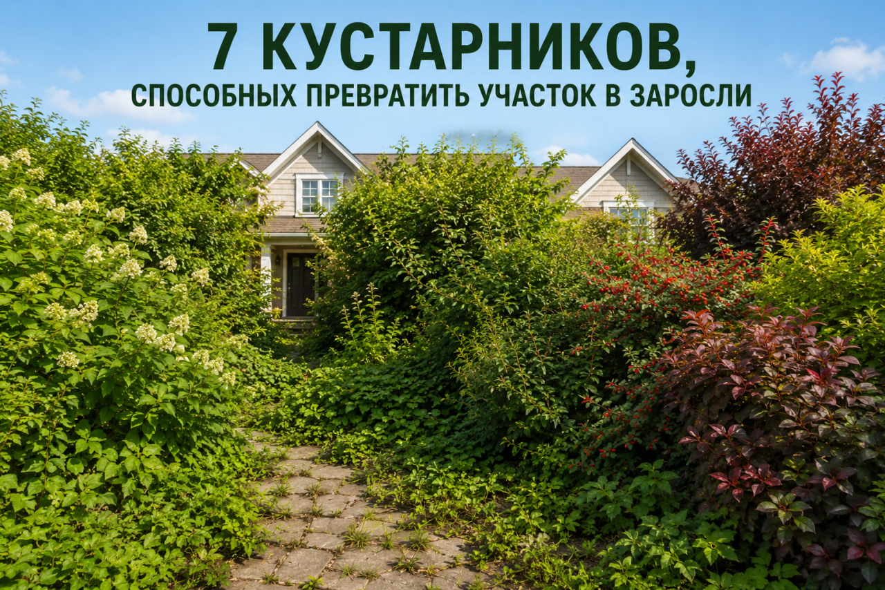 7 кустарников, способных превратить участок в заросли: что не стоит сажать без ограничений (+иконографика)