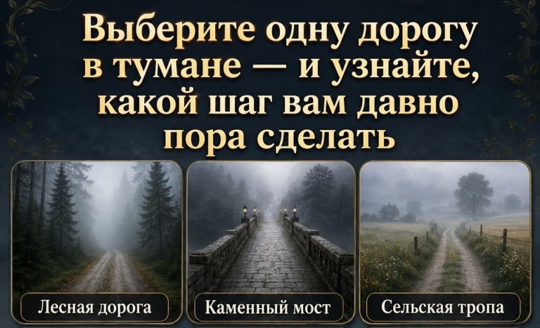 Тест: семь дорог в тумане и один шаг, который пора сделать