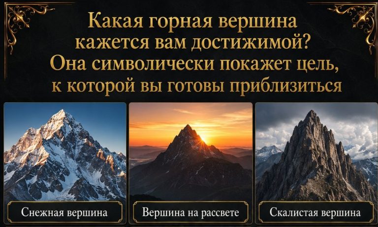 Тест: гора, которую вы выбрали, уже знает вашу следующую цель