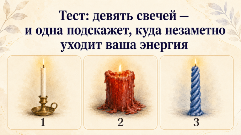 Куда утекают ваши силы? Одна из свечей раскроет вашу скрытую причину усталости