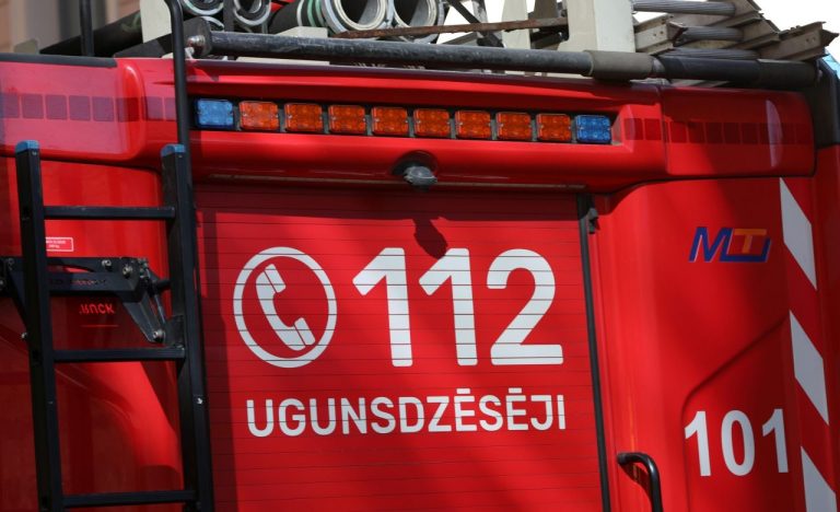 Ночной пожар в Пурвциемсе: из горящей девятиэтажки спасли 16 человек и двух собак