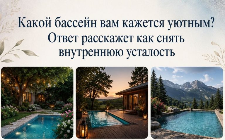 Выберите самый уютный бассейн - и узнайте, какой отдых поможет вернуть силы