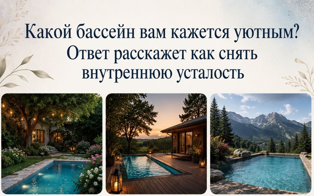 Выберите самый уютный бассейн - и узнайте, какой отдых поможет вернуть силы