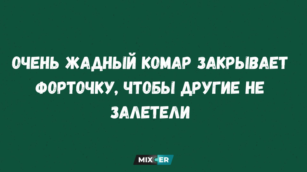 Интернет мемы на утро 25 июля и жадный комар