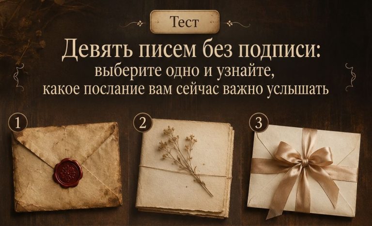 Тест: выберите письмо - возможно, именно эти слова давно хотелось услышать