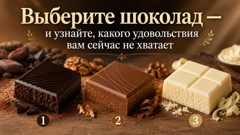 Девять шоколадок покажут, какого вкуса сейчас не хватает вашей жизни.