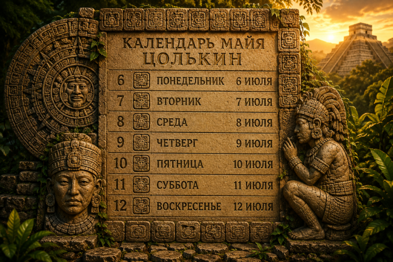 Календарь майя на неделю с 6 по 12 июля: древний Цолькин подсказывает, когда действовать, а когда остановиться