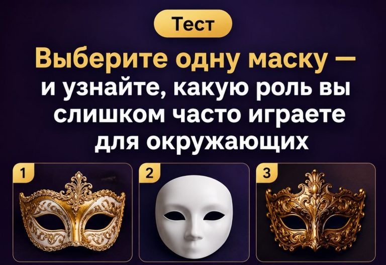 Тест: выберите маску и узнайте, какую роль вы слишком часто играете для окружающих