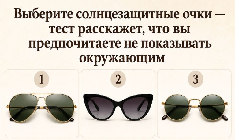 Очки вместо психологического портрета: какой вариант притягивает вас сильнее всего?