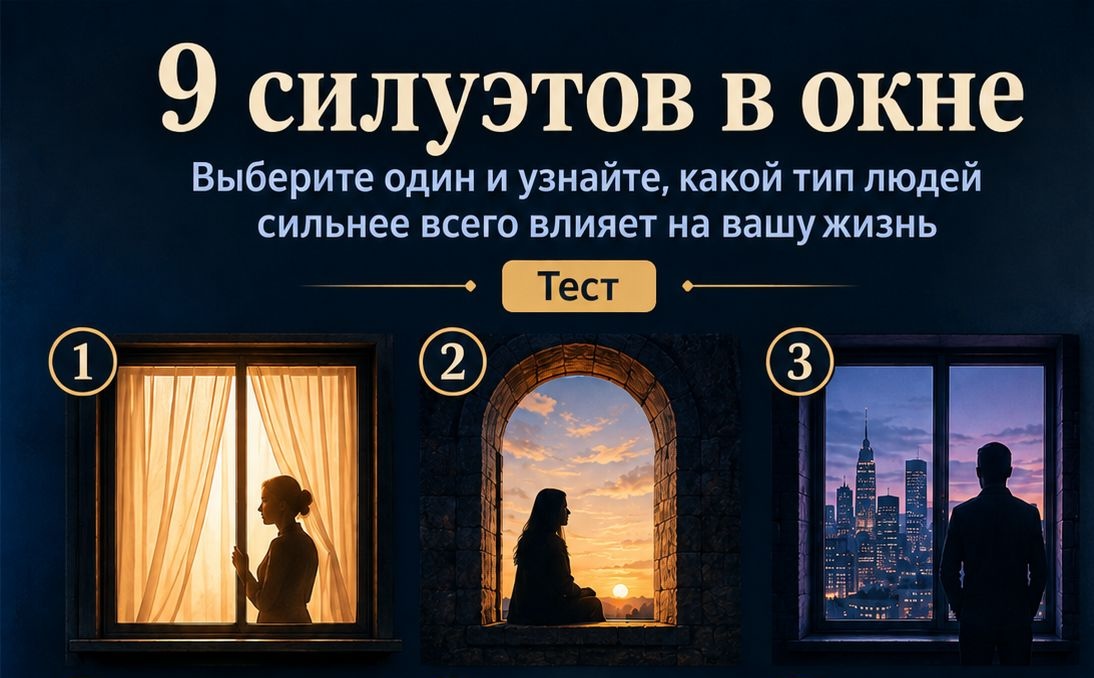 1 из 9 силуэтов расскажет, какие люди сильнее всего действуют вам на нервы и на душу