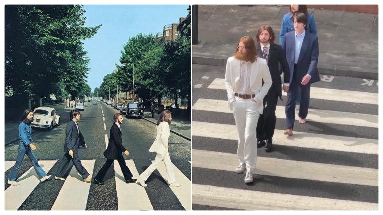 The Beatles снова вышли на Abbey Road: актеры воссоздали одну из самых знаменитых обложек в истории музыки
