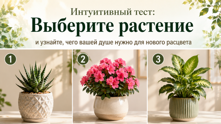 Тест: какое растение вы бы поставили на рабочий стол? Оно подскажет, чего вам сейчас не хватает, чтобы расцвести