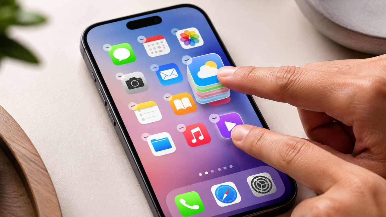 Скрытый трюк iPhone: как перетащить сразу несколько иконок двумя пальцами