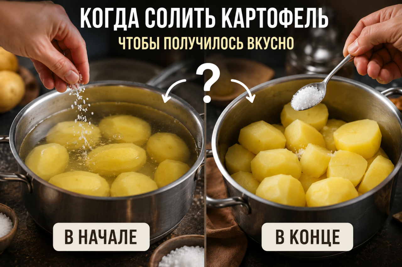 Солить картошку сразу или под конец: кулинарный спор, который пора закончить