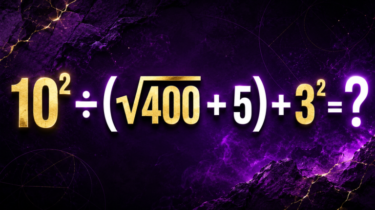 10² ÷ (√400 + 5) + 3² = ?: квадрат, корень и маленькая ловушка