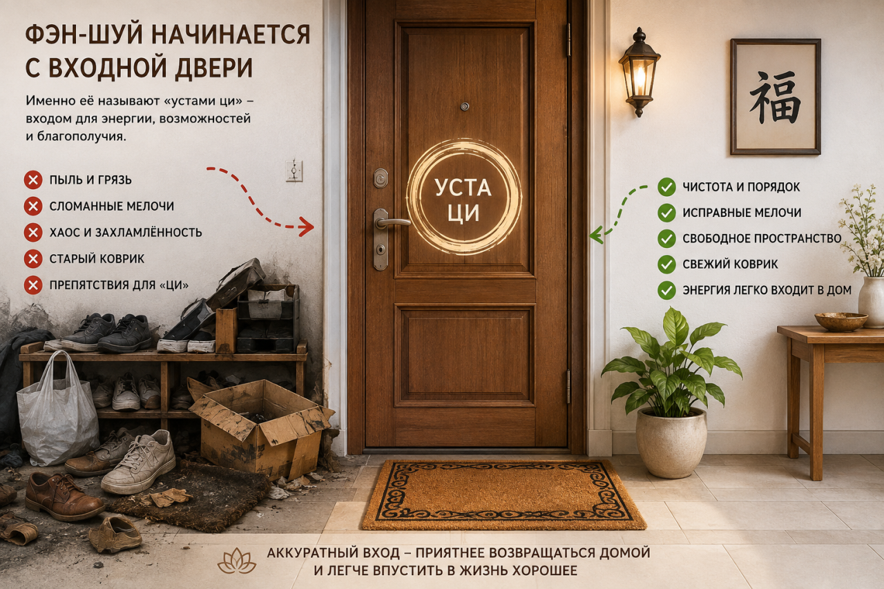 Не спальня и не кухня: с этого места в доме фэн-шуй советует начинать путь к удаче и деньгам