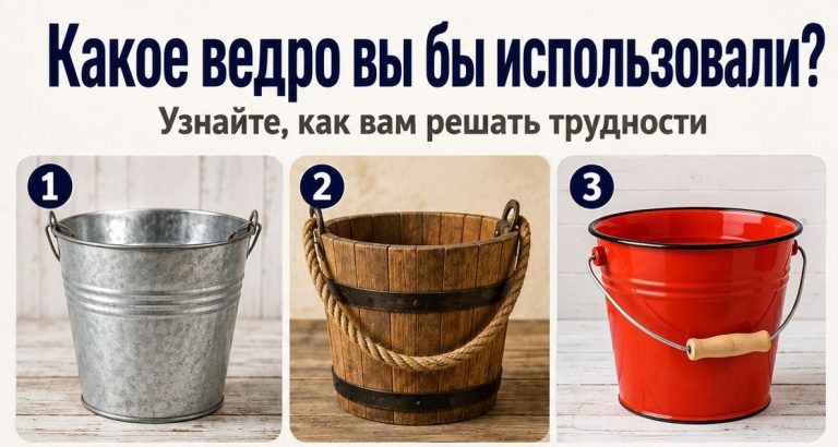 Психологический тест: выберите ведро не раздумывая - и узнайте свой способ преодолевать проблемы