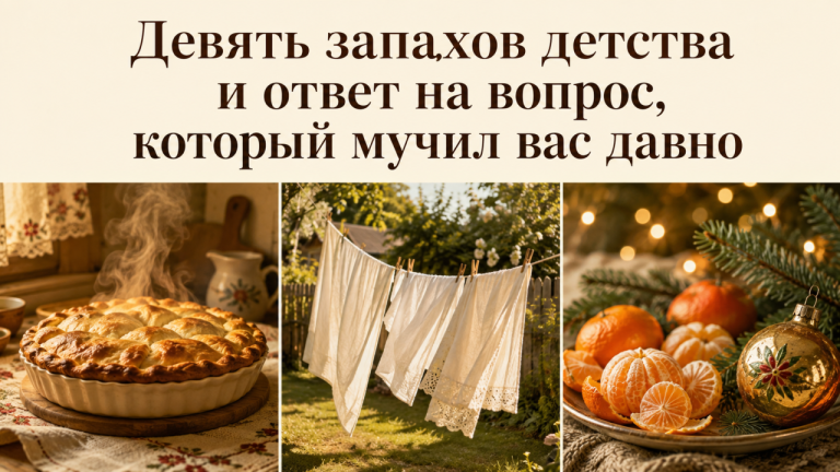 Тест: выберите запах детства - и узнайте, где вы ищете ощущение безопасности