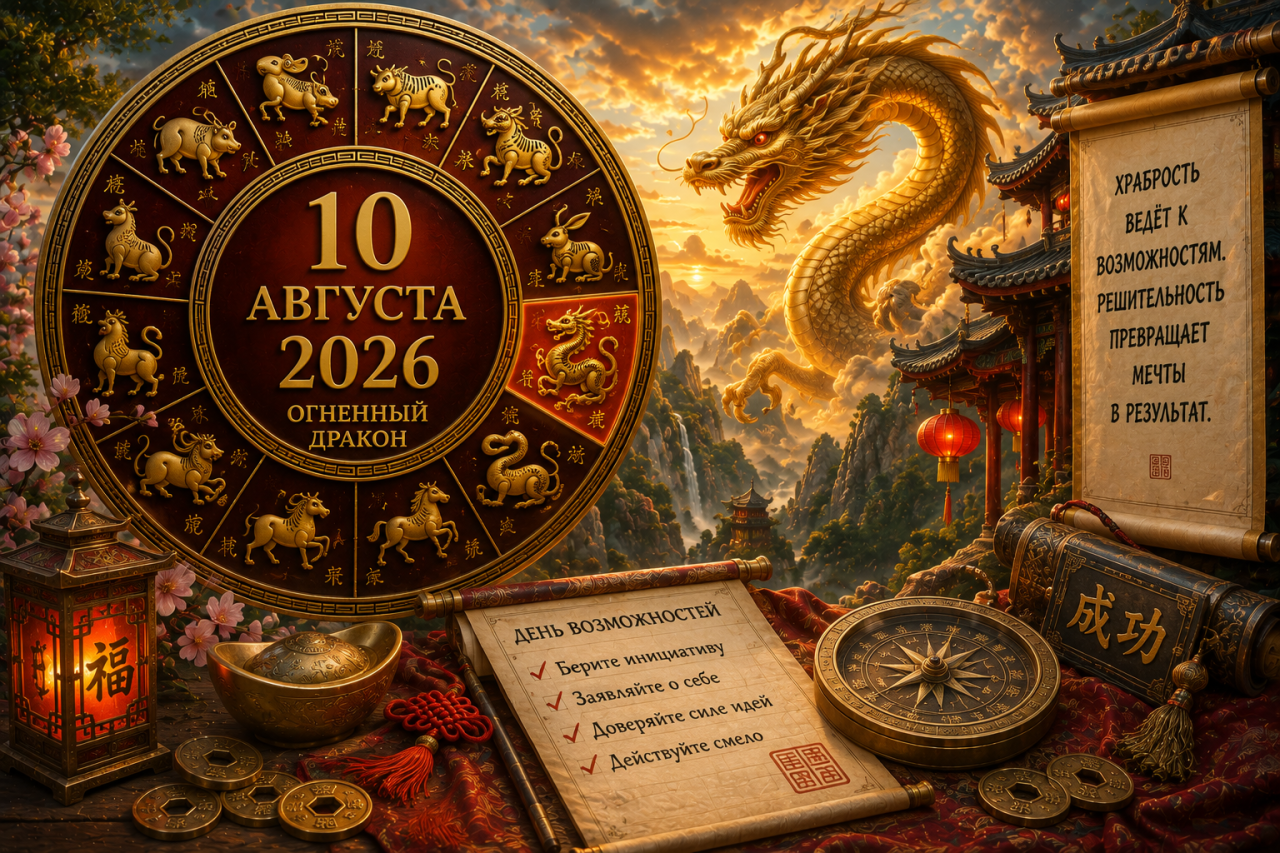 Дракон поднимает ставки: 5 знаков, которым 10 августа принесёт шанс укрепить позиции и получить больше