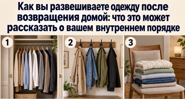 Тест, который начинается с обычной одежды: куда вы её убираете, когда приходите домой