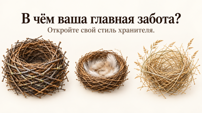 Тест: выберите птичье гнездо - и узнайте, какой вы хранитель для близких