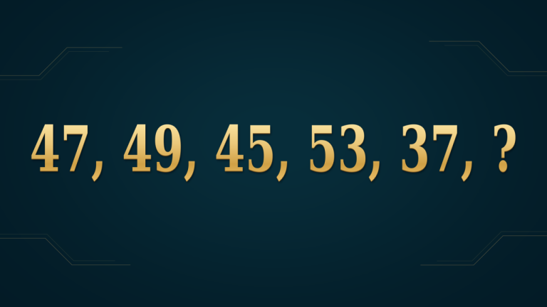 47, 49, 45, 53, 37: какое число продолжит эту цепочку?