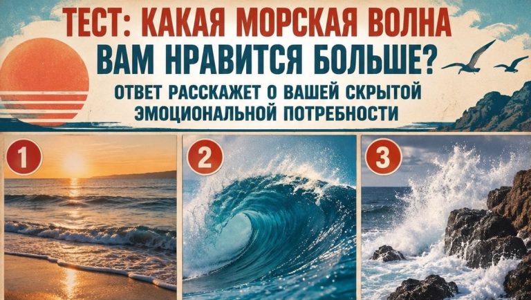 Тест: одна из 9 волн почему-то понравится вам больше остальных. Совпадение? Море так не думает