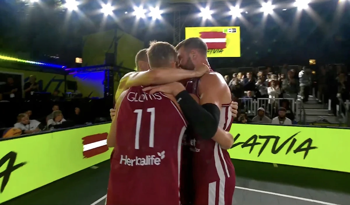 Сборная Латвии снова стала лучшей в Европе в баскетболе 3×3