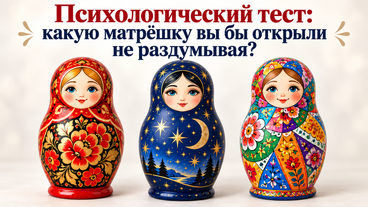 Выберите матрёшку, что притянула взгляд первой, - и узнайте, насколько многослойна ваша личность.
