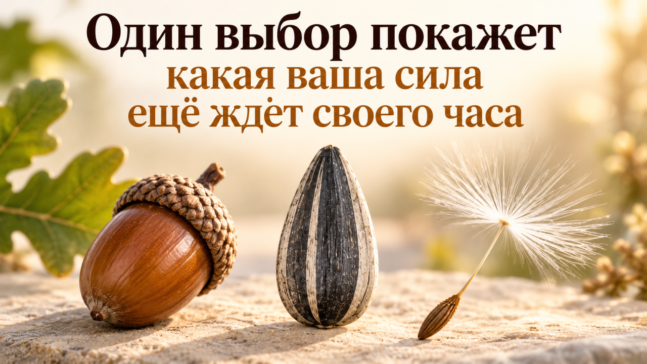 Психологический тест: выберите семечко - и узнайте, какой потенциал в вас ещё дремлет