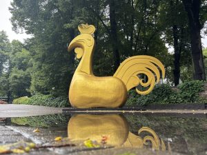 В Неретской волости несколько часов тушат пожар: загорелись сотни тюков сена