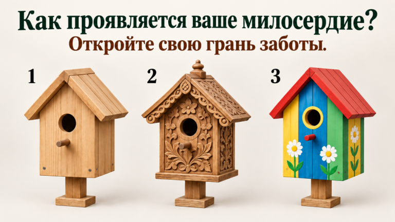 Психологический тест: выберите скворечник - и узнайте, какая доброта живёт в вас