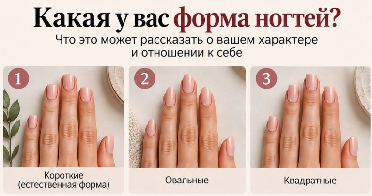 Тест по форме ногтей покажет, что для вас важнее - комфорт, контроль или внимание