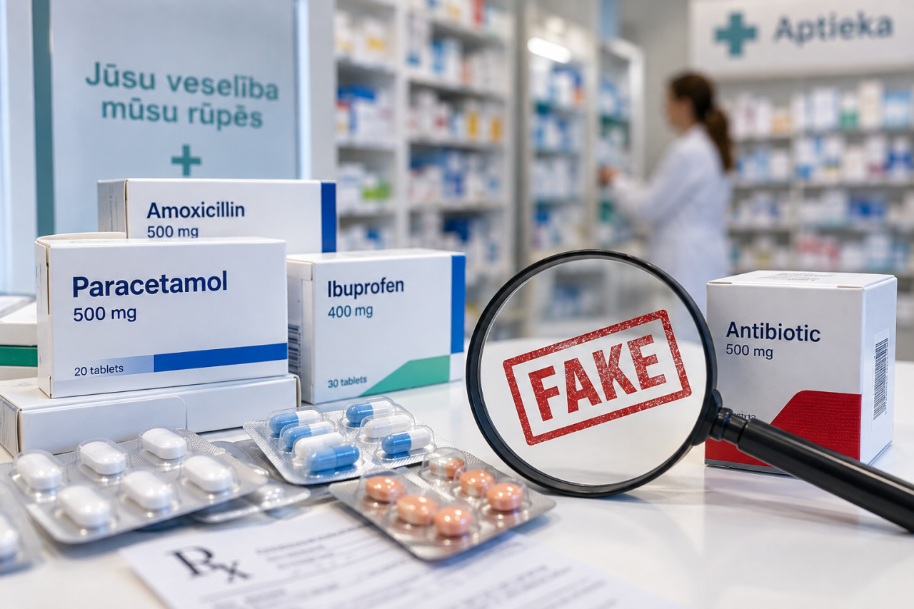 Почти 70% жителей Латвии не смогли бы отличить поддельное лекарство от настоящего