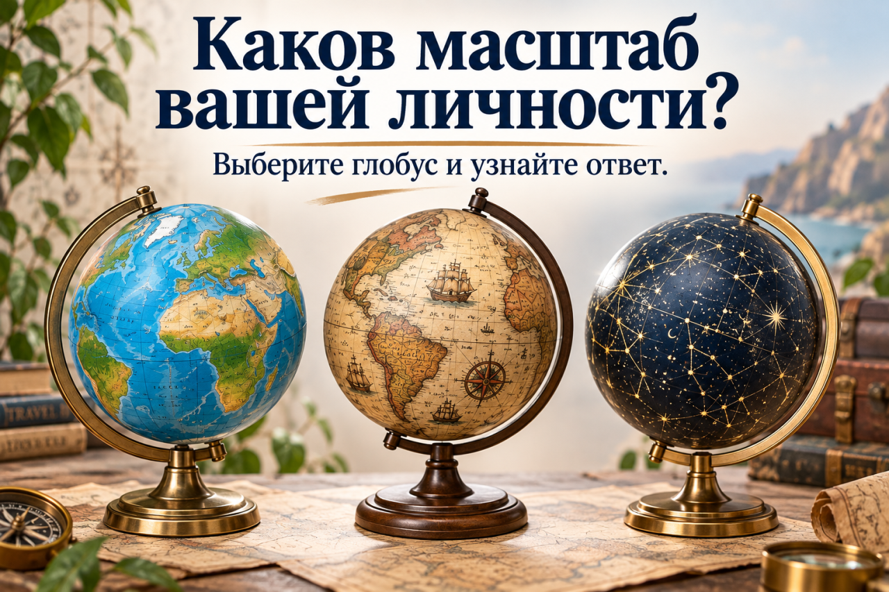 Тест: выберите глобус - и узнайте, насколько широко вы смотрите на мир