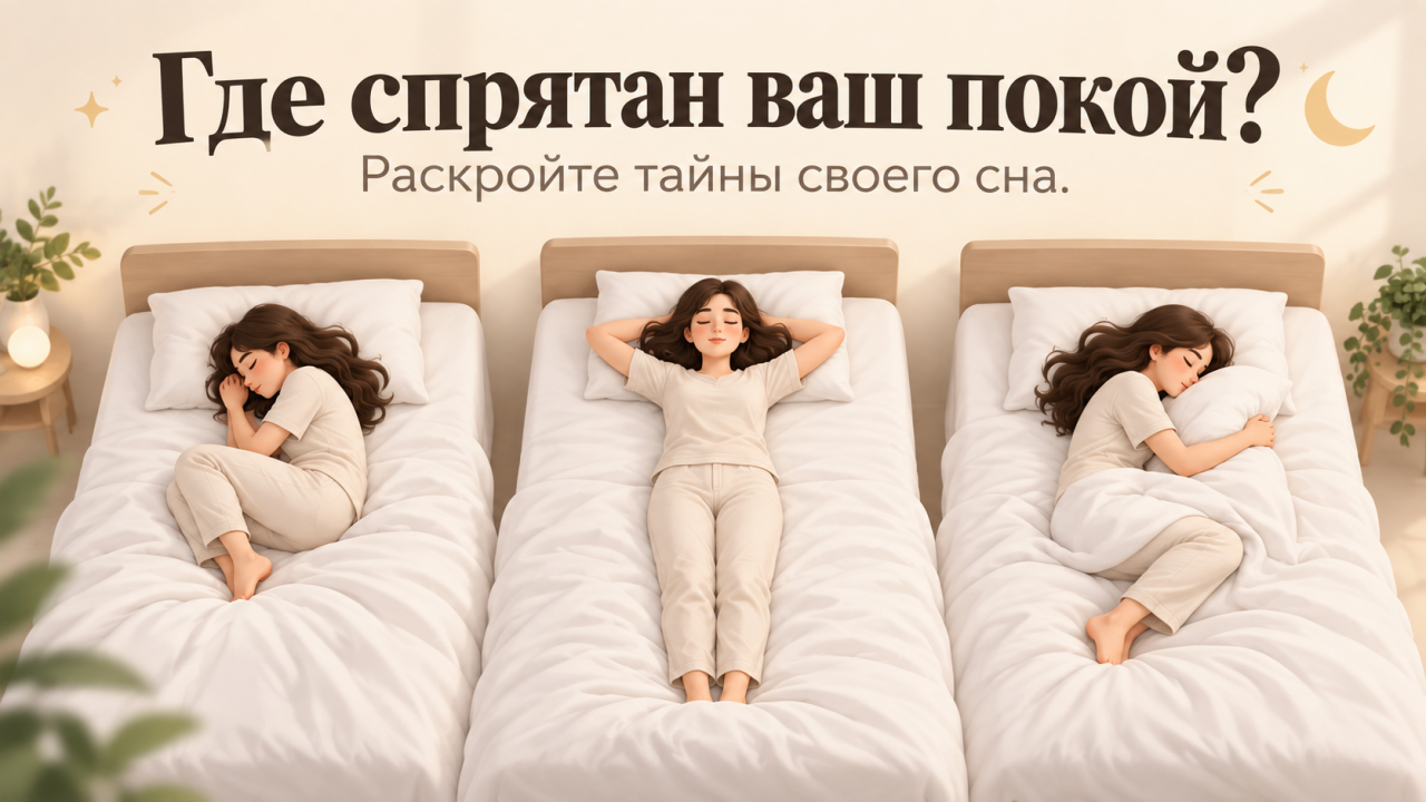 Психологический тест: в какой позе вы засыпаете - и что тело выдаёт о вашей душе