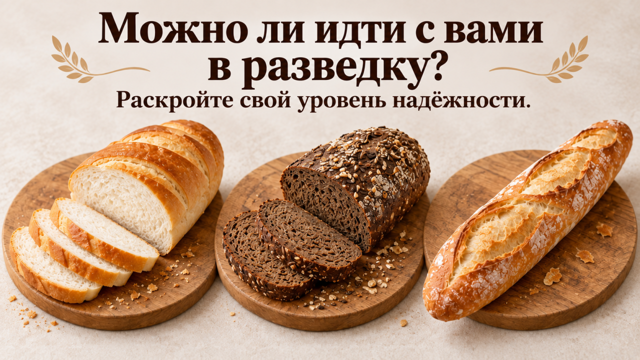 Психологический тест: выберите хлеб - и узнайте, можно ли на вас по-настоящему положиться