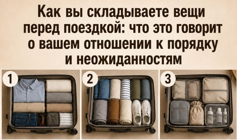 Как вы собираете чемодан перед поездкой? Простой тест на порядок и спонтанность