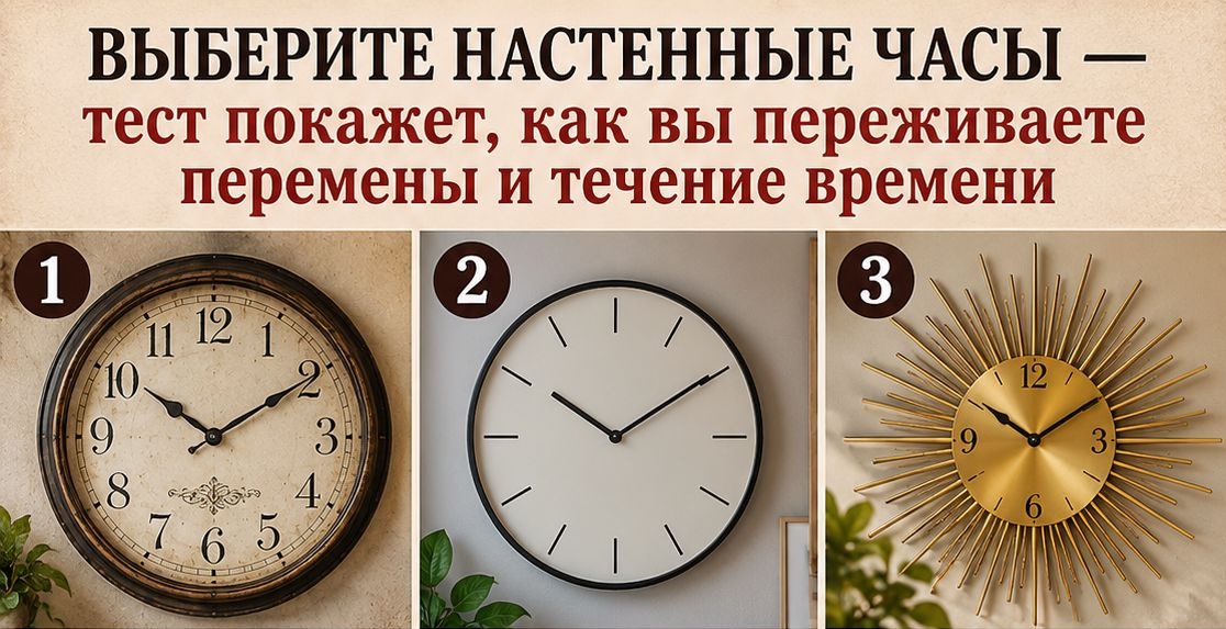 Тест, в котором всё решают часы: ваш выбор покажет, что вы делаете, когда жизнь внезапно меняет расписание