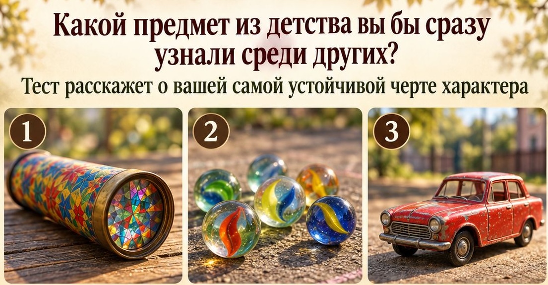 Калейдоскоп, волчок или скакалка: вещь, которую вы выберете, может многое о вас сказать